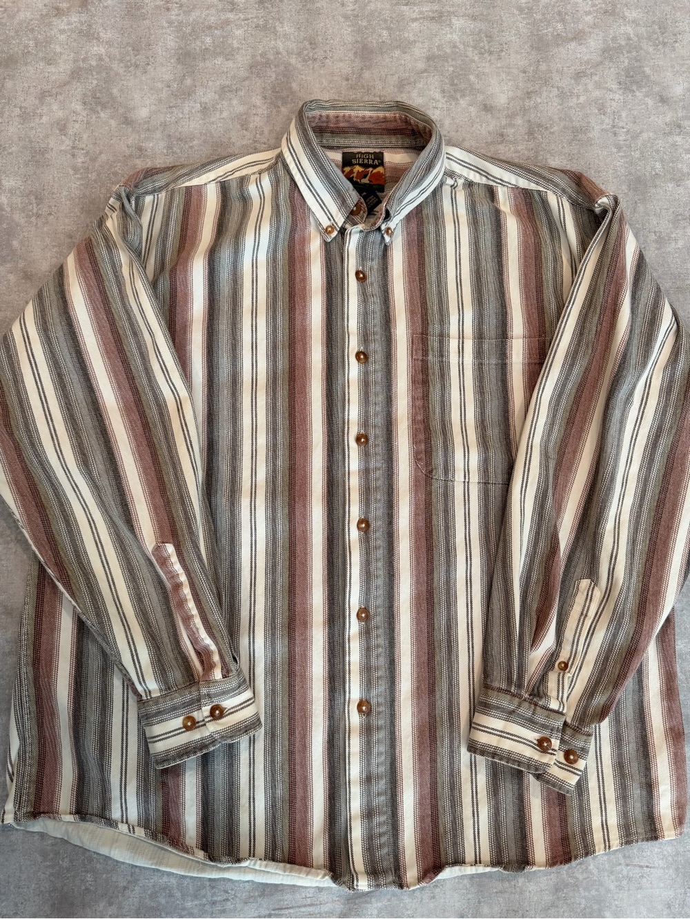 Vintage 90’s High Sierra Striped Button-Down Shacket